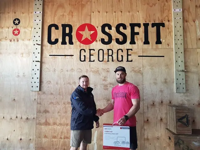 Handover of security equipment at a local gym